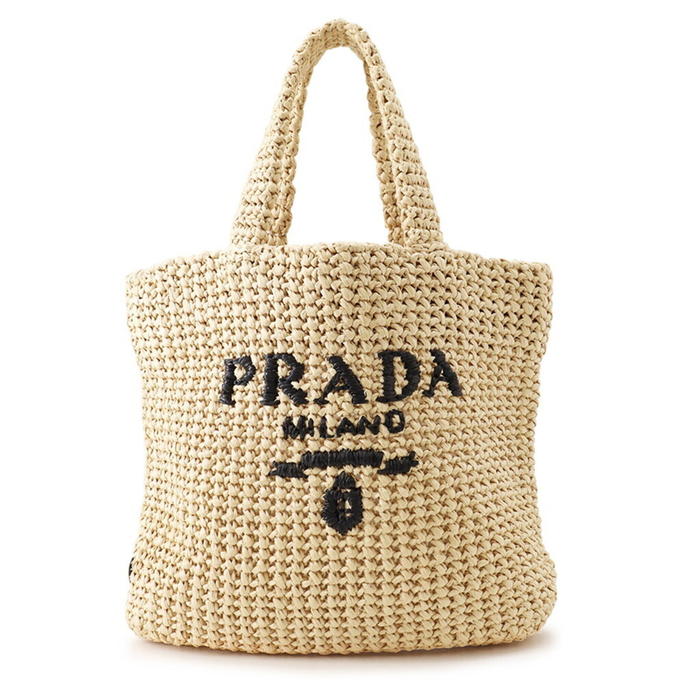 Prada Tote Bag Crochet Small Raffia 1BG422 PRADA Handbag